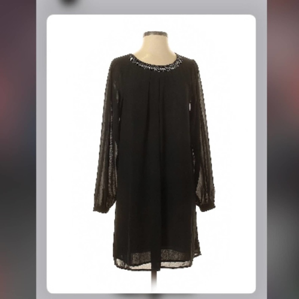 Ruche size small cute black dress